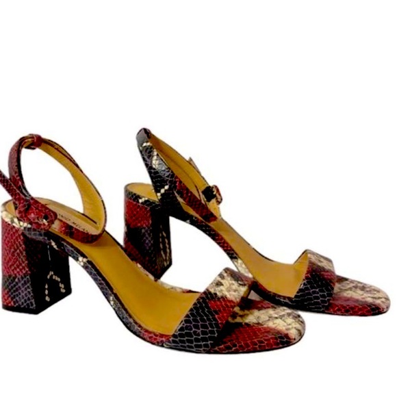 🆕Antonio Melani Snake Print Ankle Strap Sandals - Picture 7 of 11